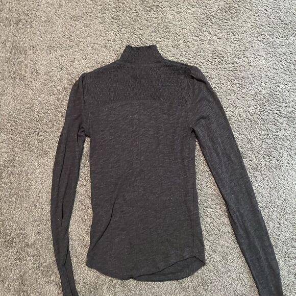 Free People Charcoal High Neck Top - Picture 4 of 4